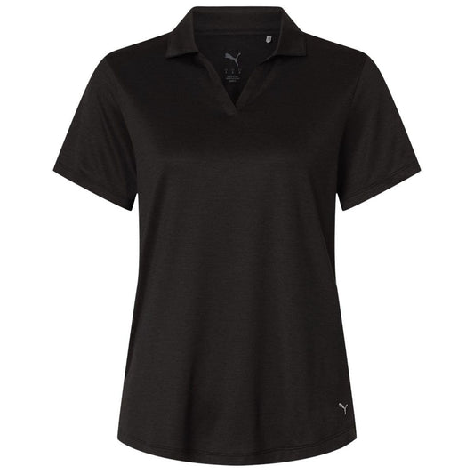 Puma Golf Women's Puma Black Heather Icon Heather Polo