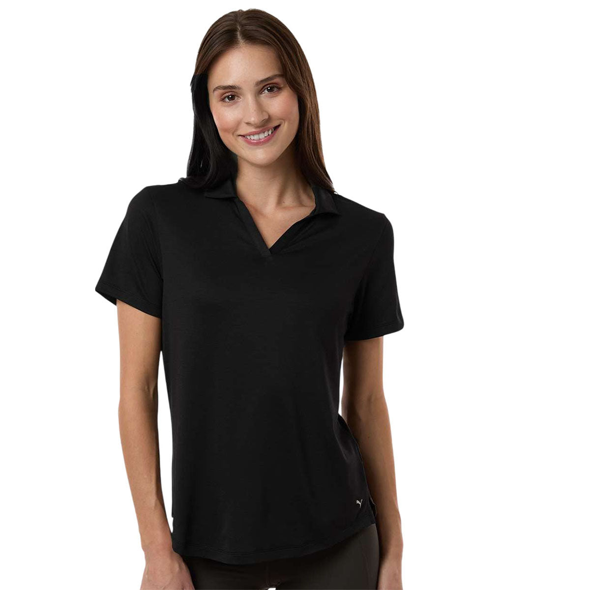 Puma Golf Women's Puma Black Heather Icon Heather Polo