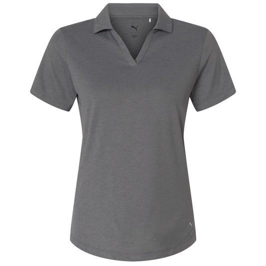 Puma Golf Women's Slate Sky Heather Icon Heather Polo