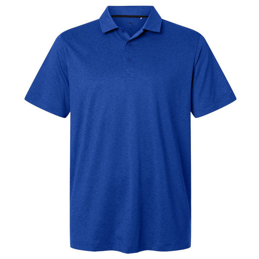 Puma Golf Men's Festive Blue Heather Icon Heather Polo 2.0