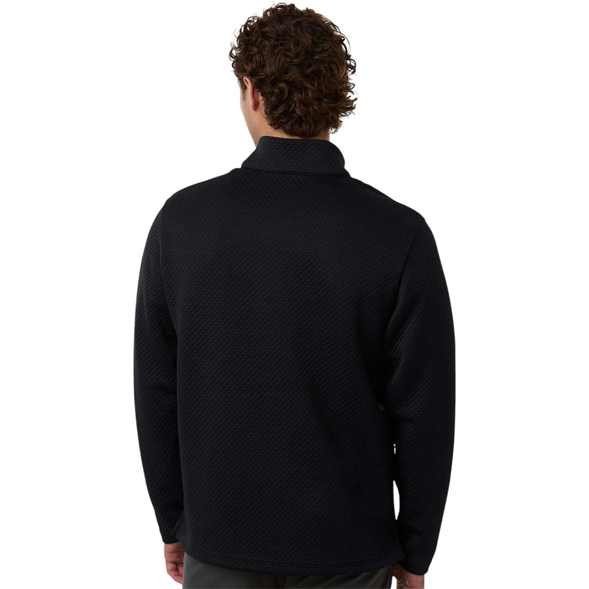 Puma Golf Men's Puma Black Pebble Quarter-Zip Pullover