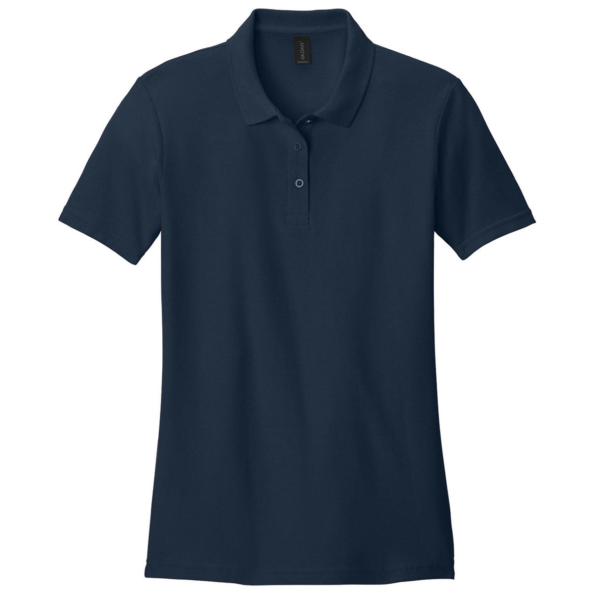 Gildan Women's Navy Softstyle Pique Polo