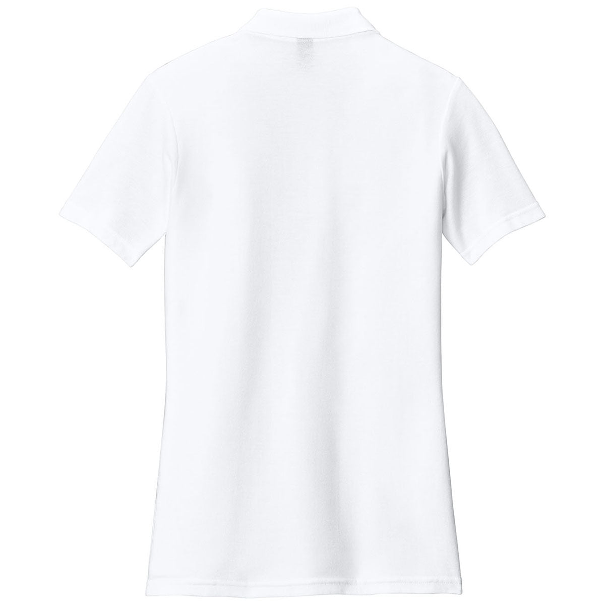 Gildan Women's White Softstyle Pique Polo