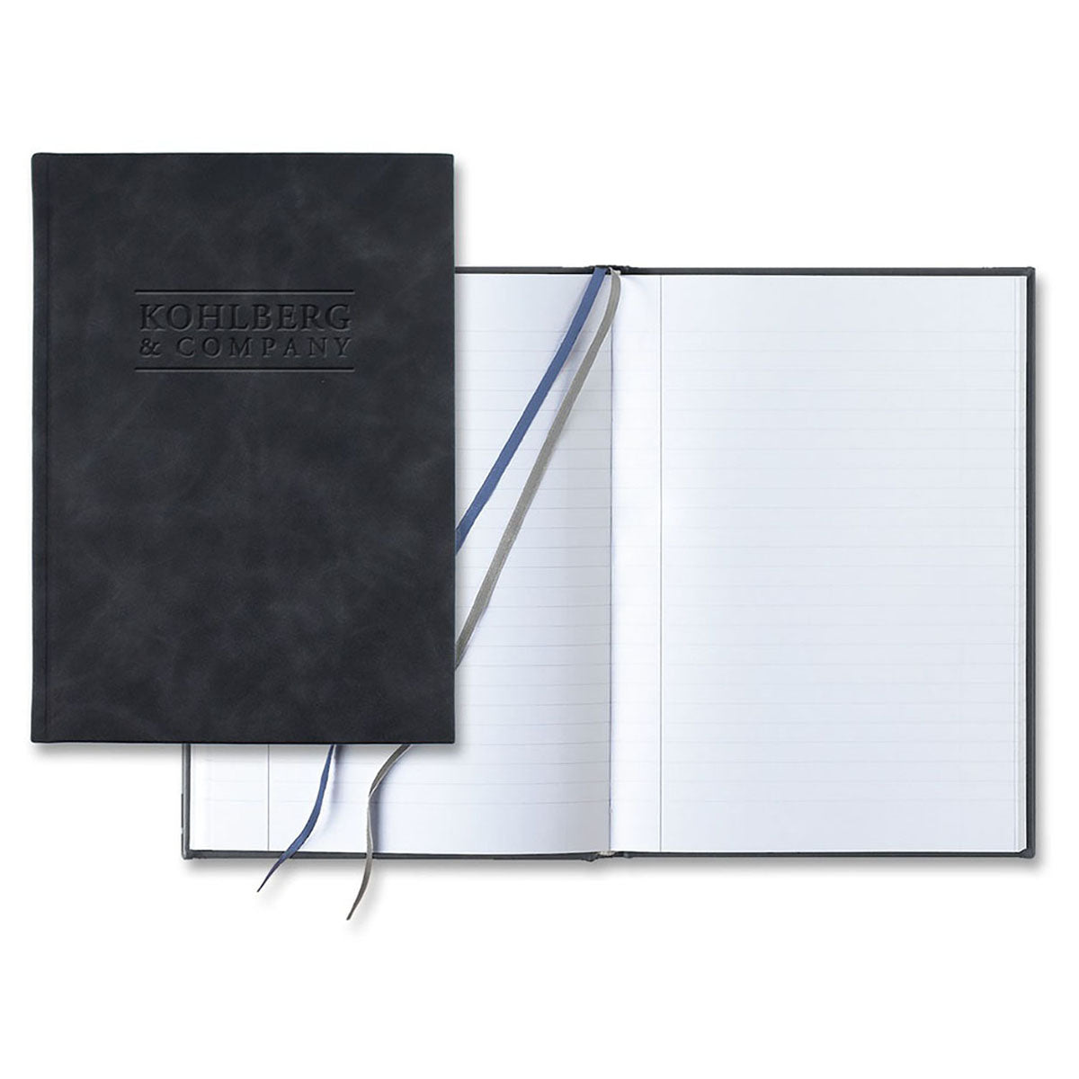 Castelli Black Chia Slim Grande Lined White Page Journal