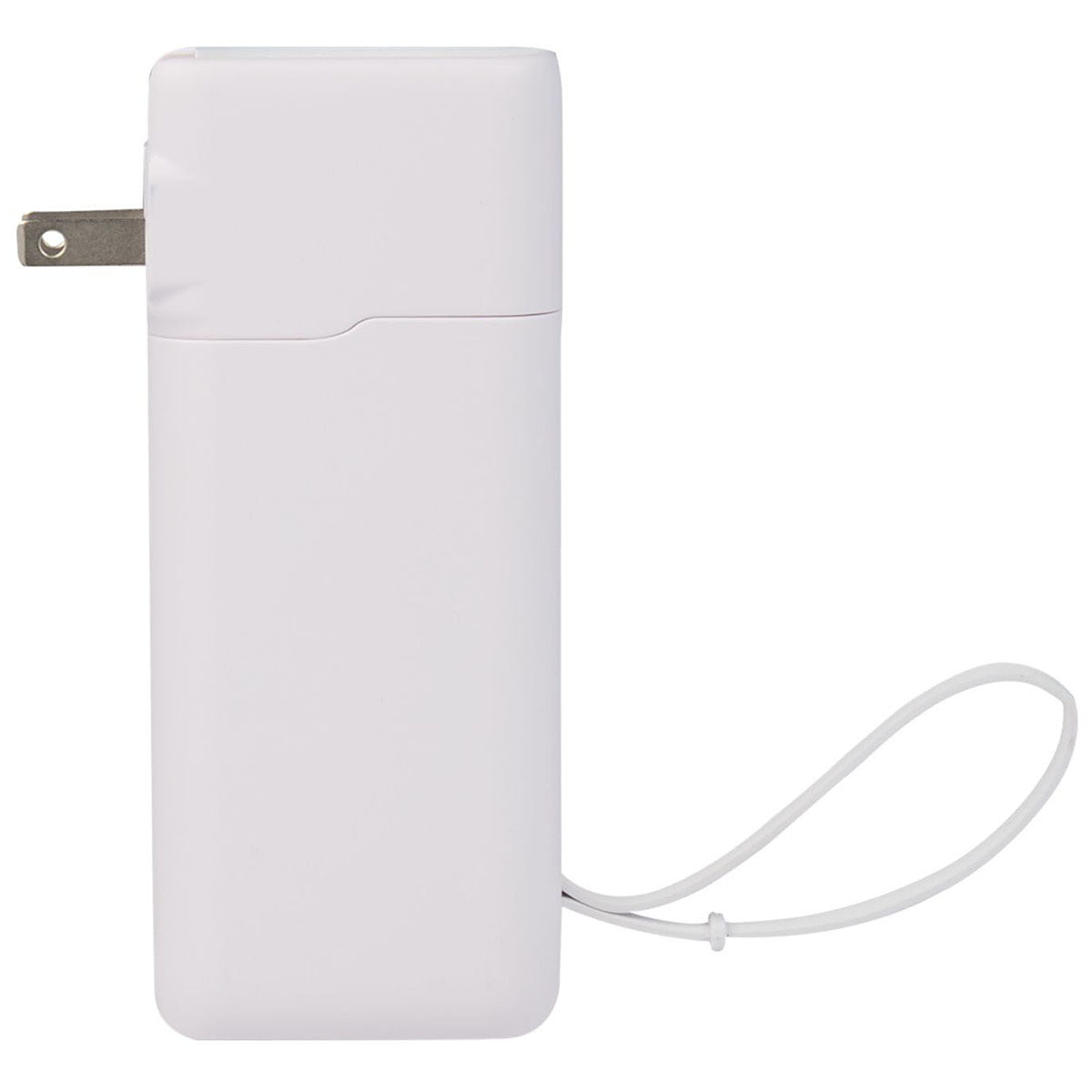 Leed's White UL Listed 10,000 mAh 20W PD Power Bank with AC Plug