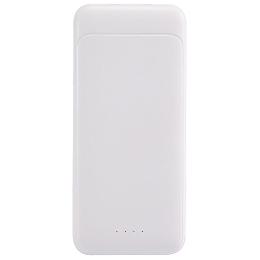 Leed's White Pwr Pal 10000 mAh Power Bank with Integrated Cable