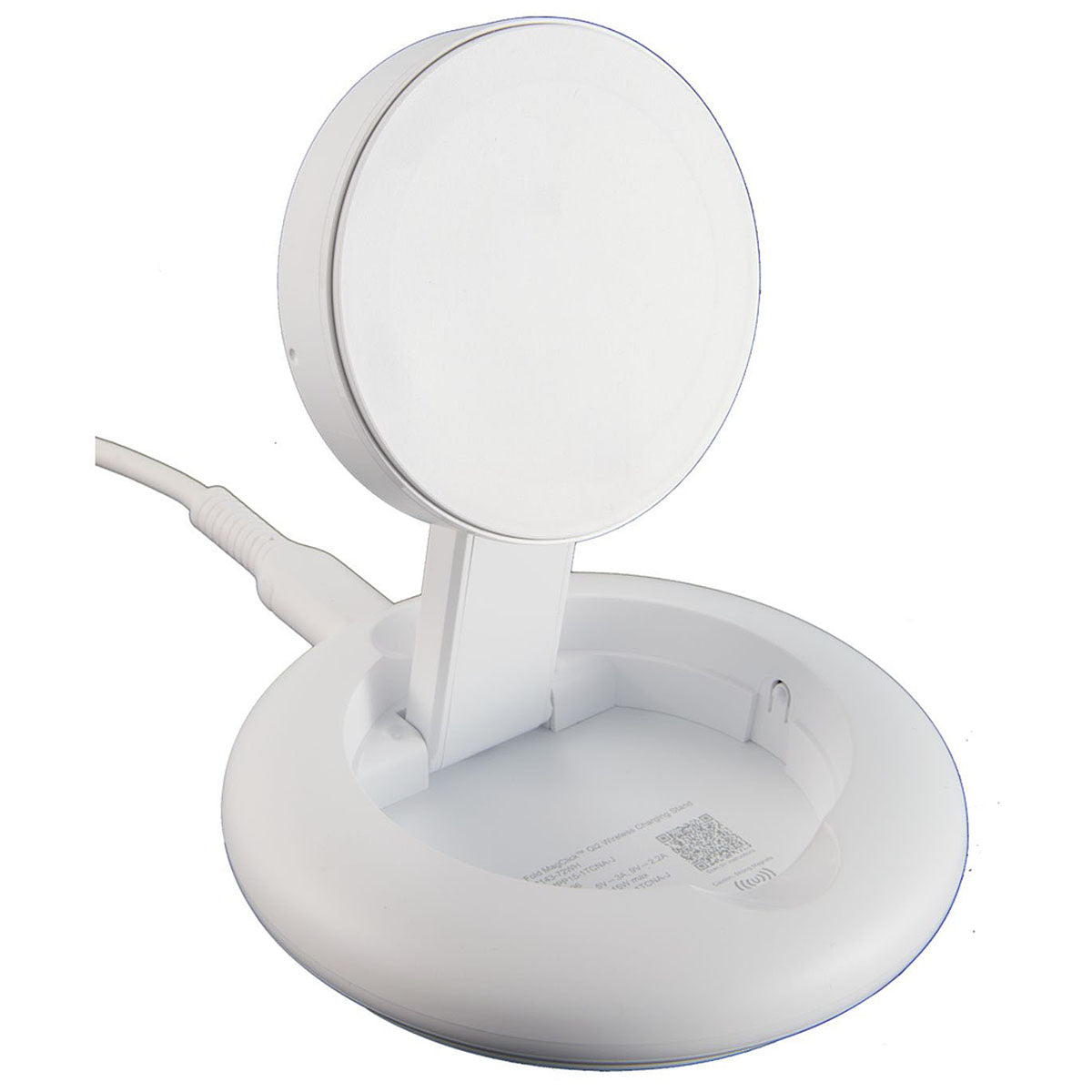 Leed's White Fast Fold MagClick Qi2 Wireless Charging Stand