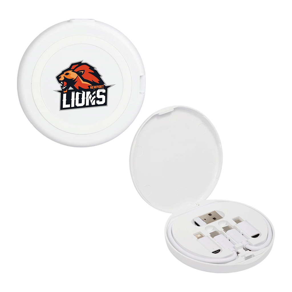 Leed's White Pad Pal 15W Wireless Charging Pad & 65W Cable Kit
