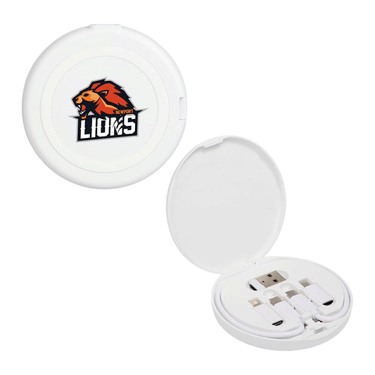 Leed's White Pad Pal 15W Wireless Charging Pad & 65W Cable Kit