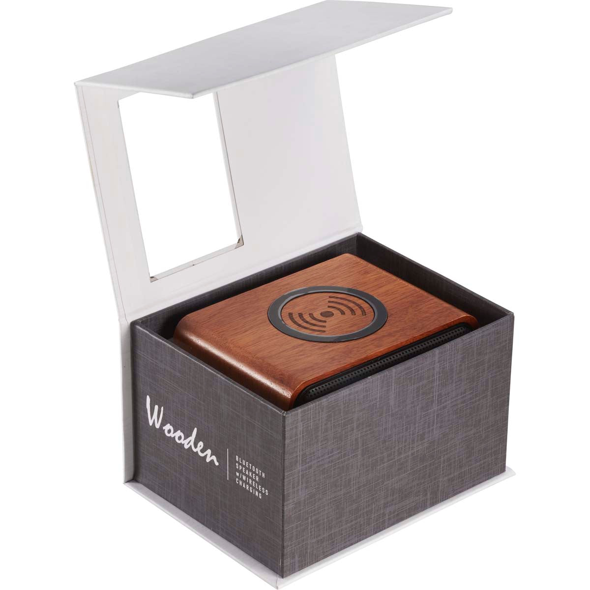48-Hour Leed's Wood Bluetooth Speaker with Wireless Charging Pad