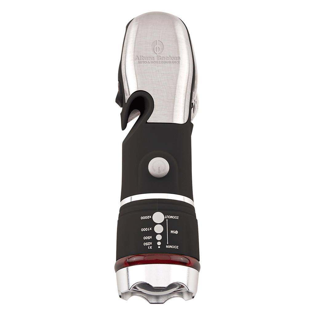 Hit Black Emergency COB Flashlight Multi-Tool