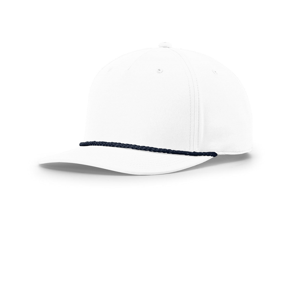 Richardson White/Navy 5-Panel Classic Rope Cap