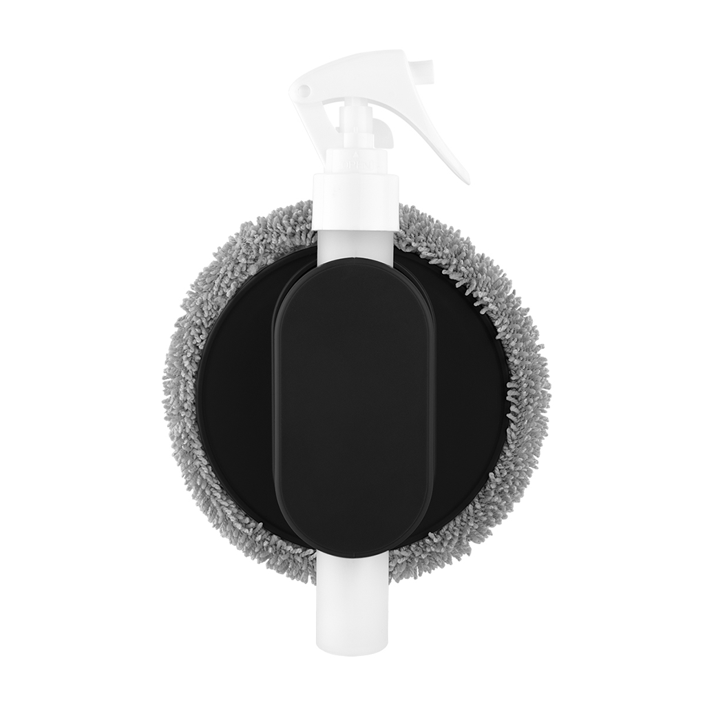 Hit Black All-In-One Refillable Spray Bottle & Cleaning Cloth