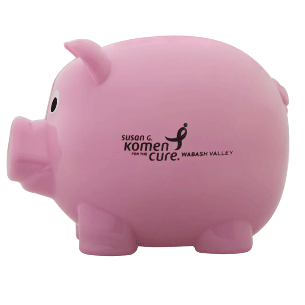 Illini Pink Mr. Piggy Bank