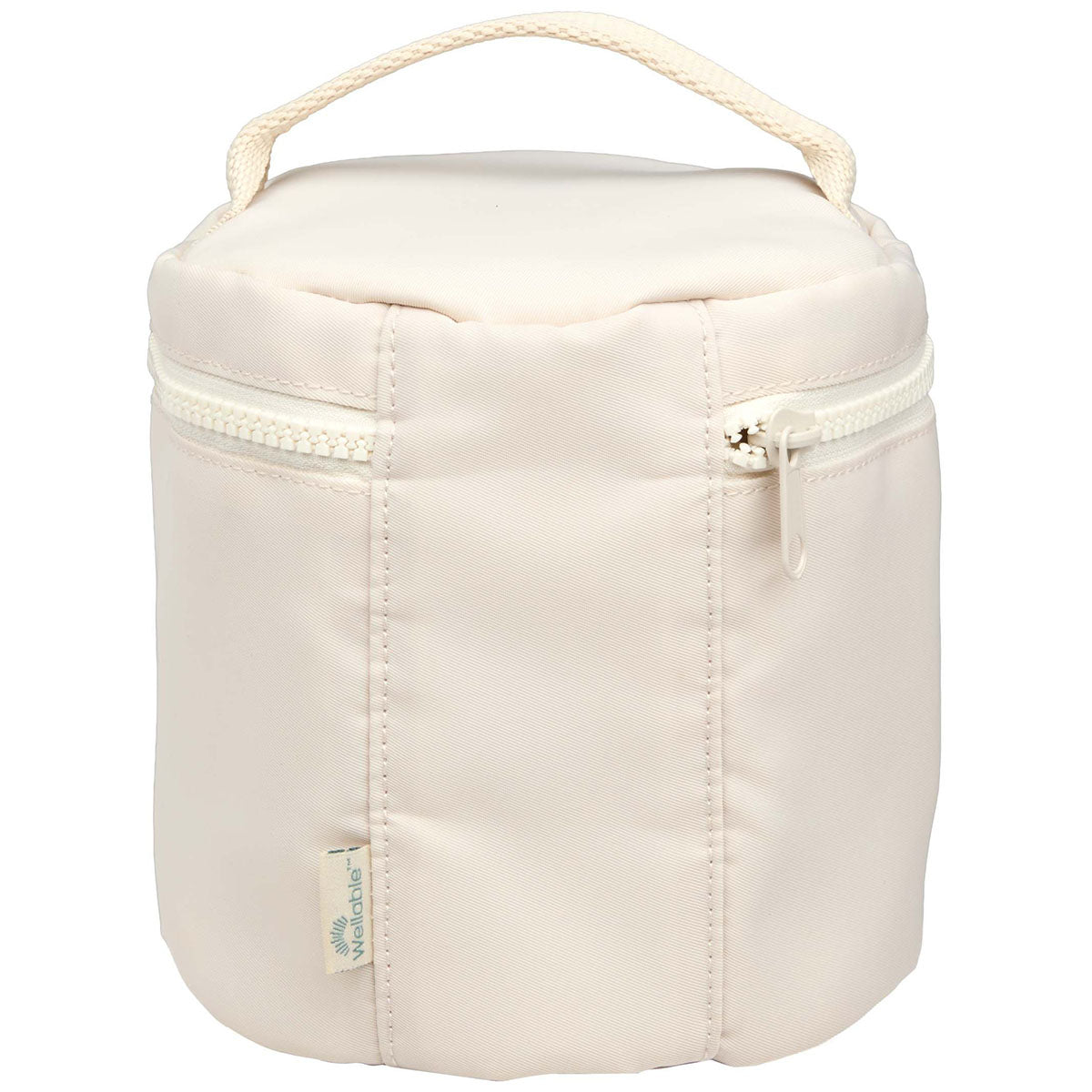 Wellable Natural Recycled Round Travel Case