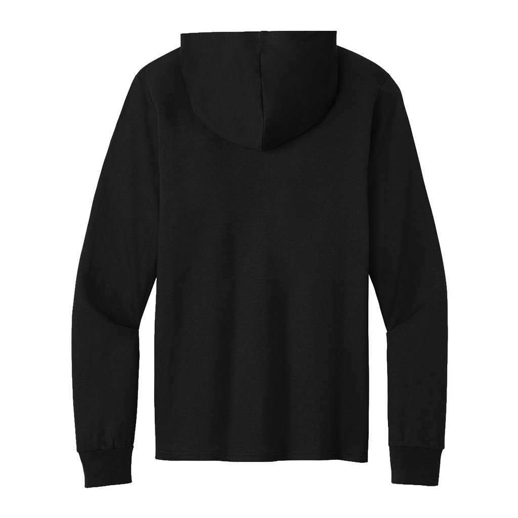 Port & Co Jet Black Core Cotton Pullover Hooded Tee