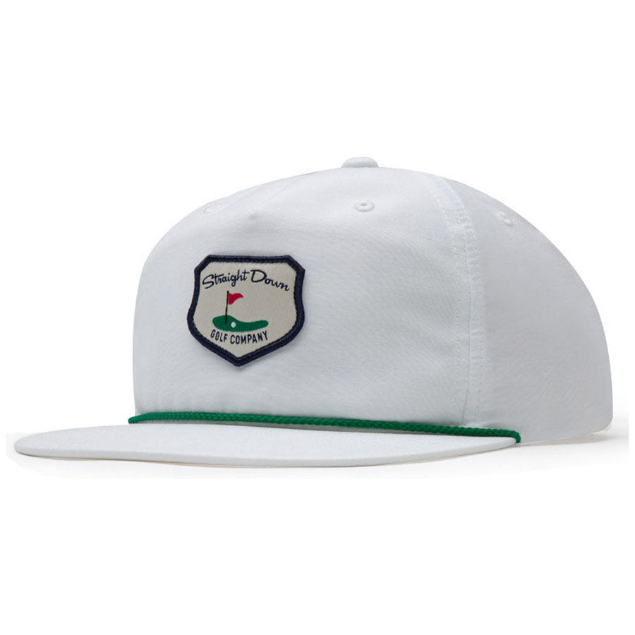 Straight Down White Hogan Retro Rope Hat