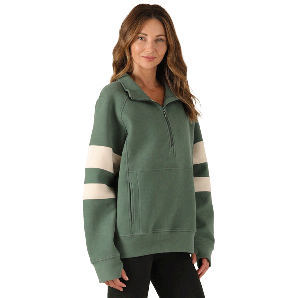 Glyder Women's Smoky Basil Prodigious Scuba 1/4 Zip