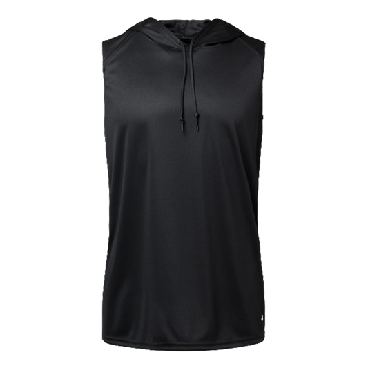 Badger Black Men's B-Core Hooded Sleeveless T-Shirt