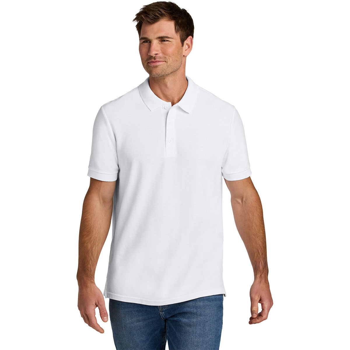 Gildan Men's White Hammer Pique Polo