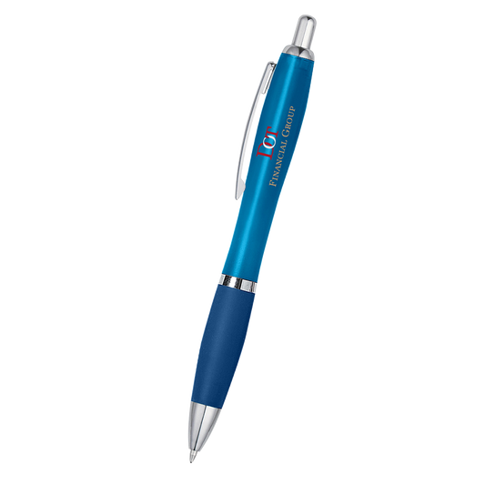 Hit Translucent Recycled Blue Satin Pen