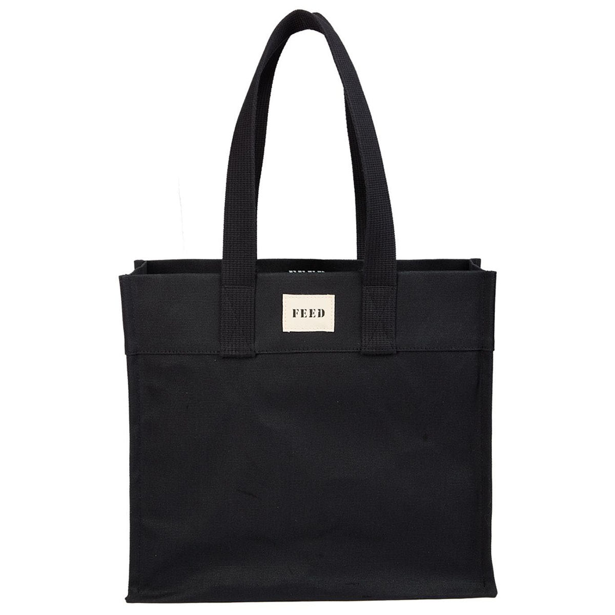 FEED Black Organic Cotton Market Tote