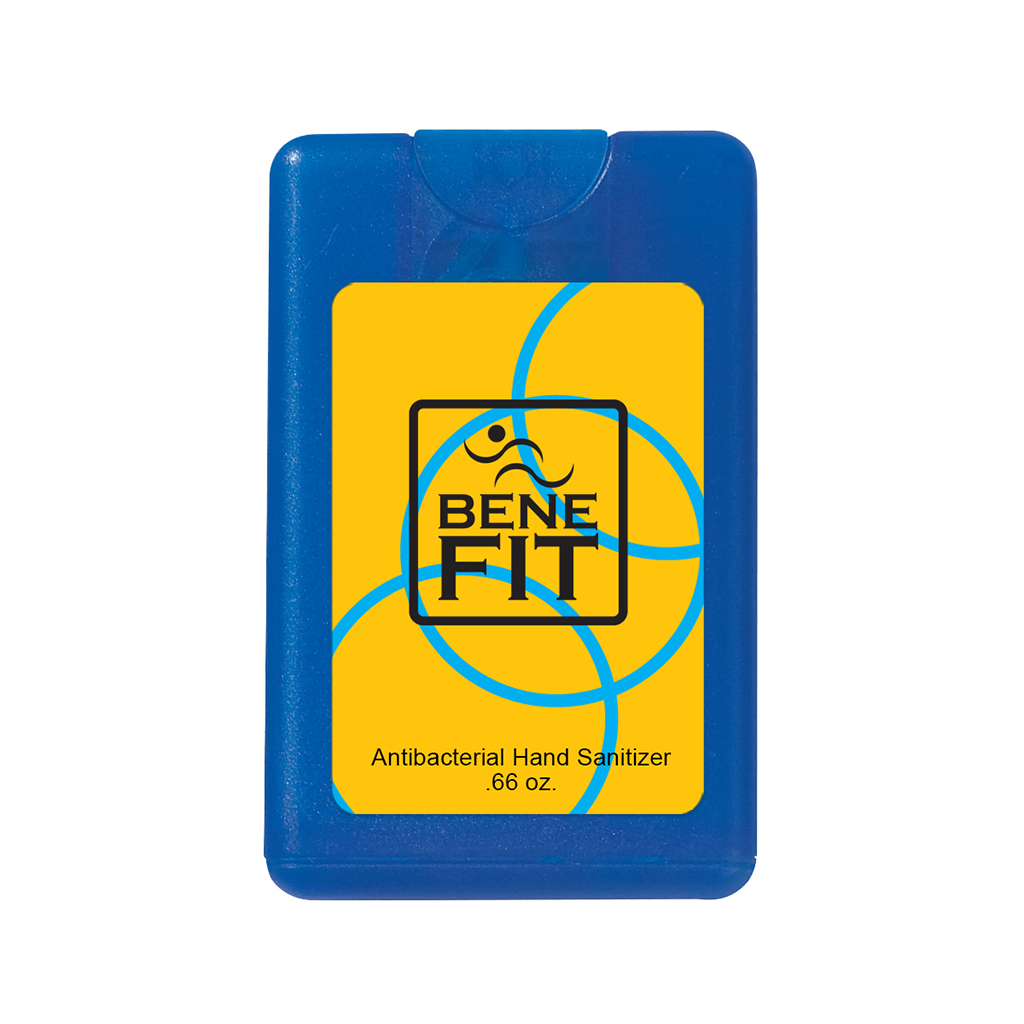 Hit Frosted Blue .66 Oz. Card Shape Hand Sanitizer