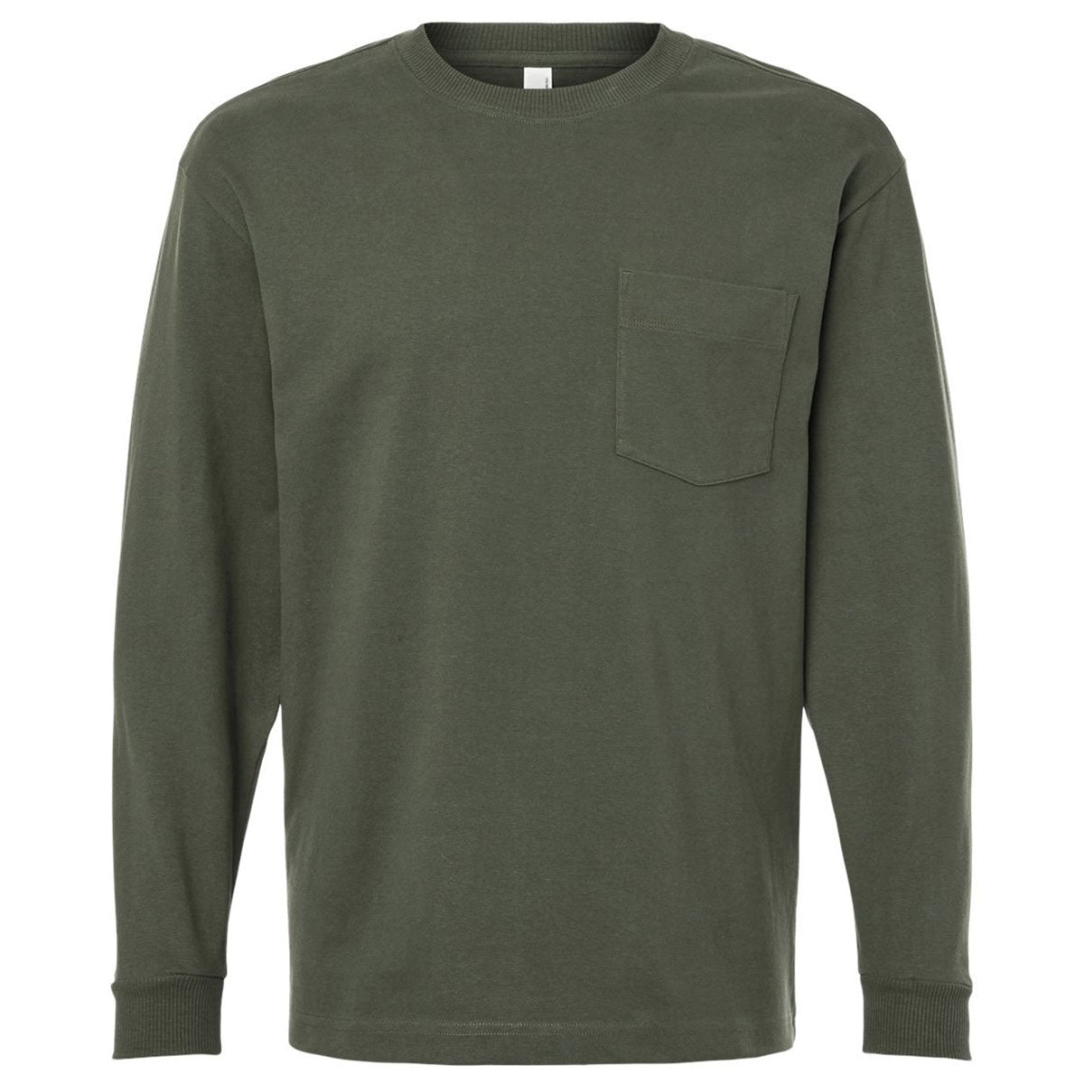 American Apparel Unisex Lieutenant Super Heavyweight Long Sleeve Pocket Tee