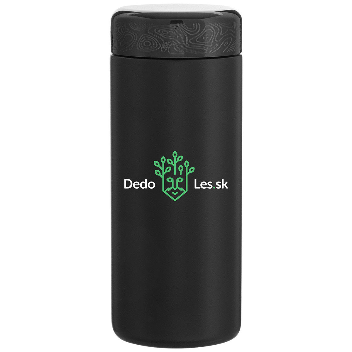 H2Go Matte Black Aerial 16.9oz Recycled Stainless Steel Tumbler