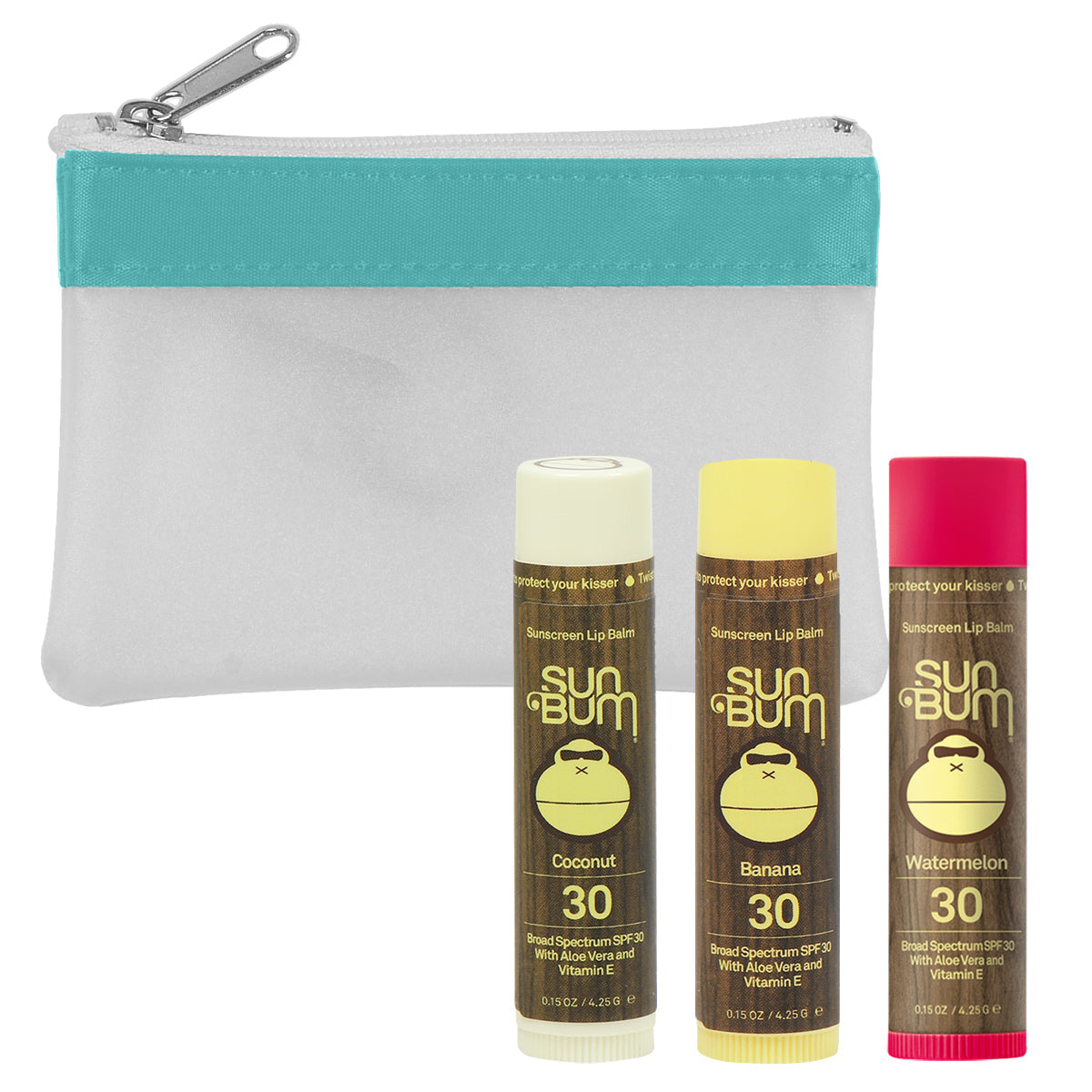 Sun Bum Teal 3-Pc. Lip Balm Kit