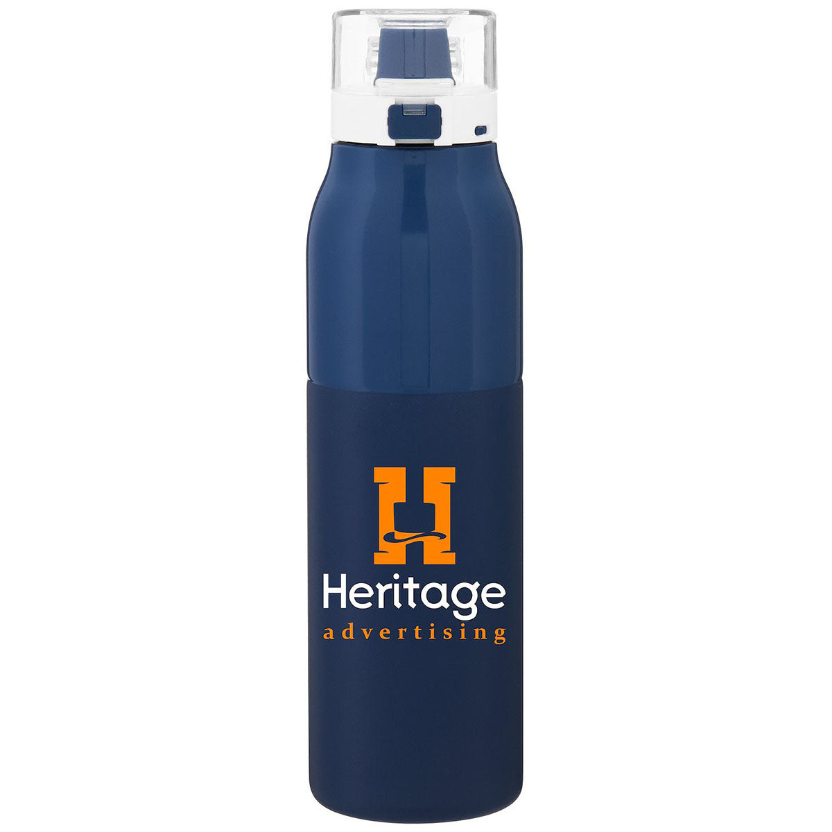 H2Go Matte Navy Vigor 25oz Stainless Steel Bottle