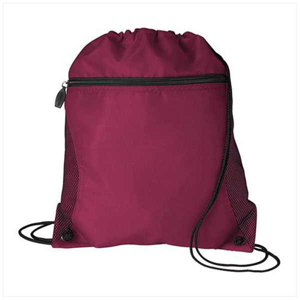 Good Value Maroon Mesh Pocket Drawcord
