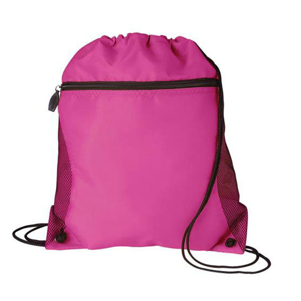 Good Value Raspberry Mesh Pocket Drawcord
