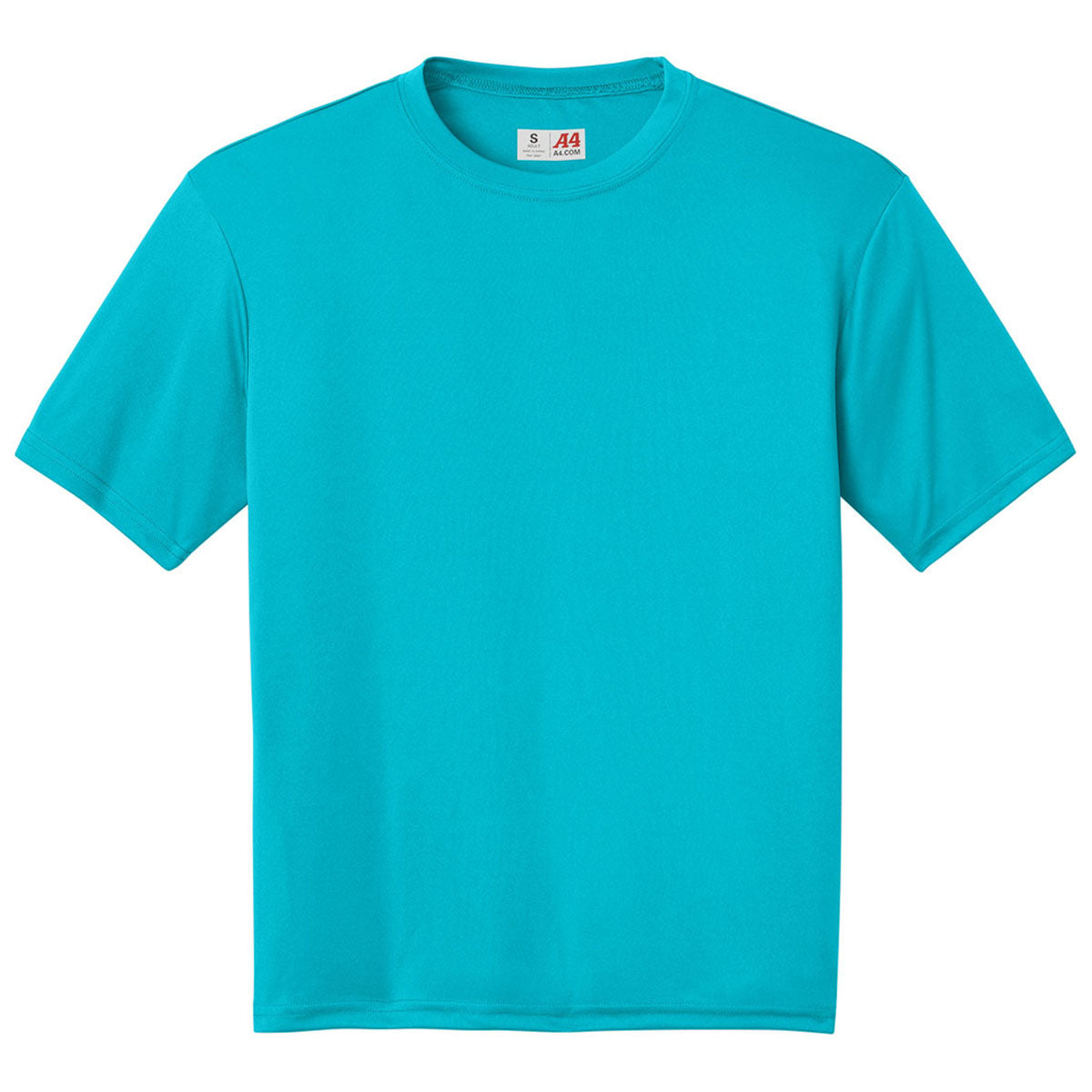 A4 Men's Electric Blue Cooling Performance Short Sleeve Tee