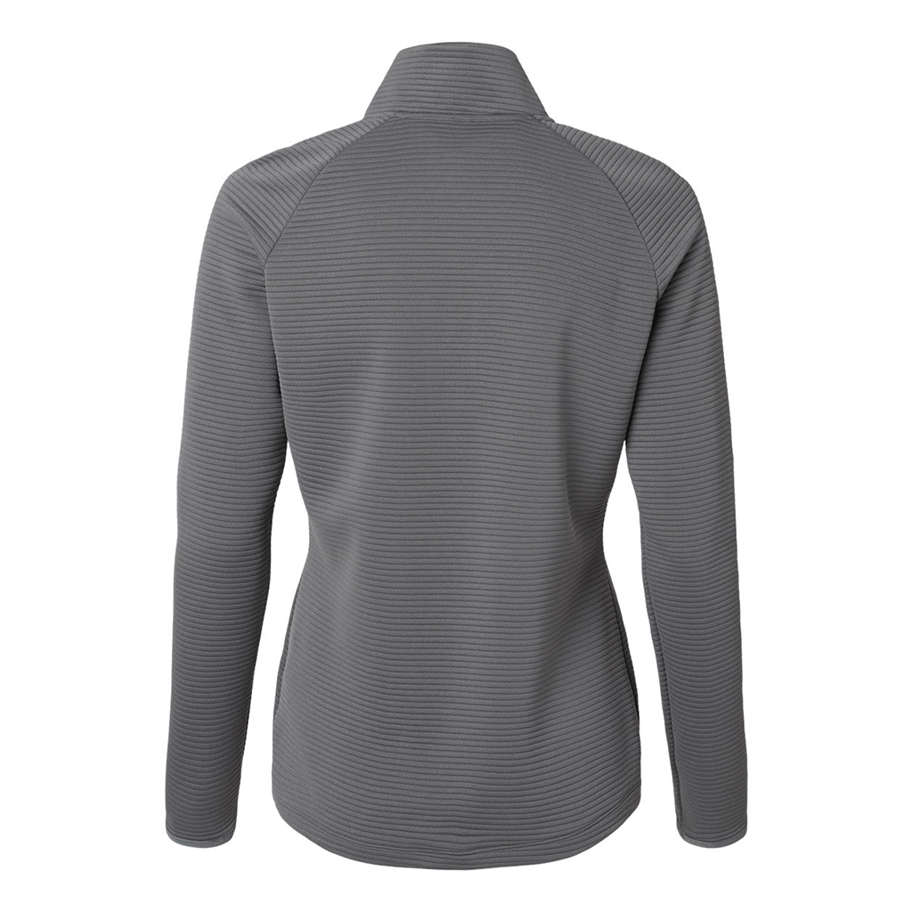 Adidas Women's Grey Five Spacer Quarter-Zip Pullover