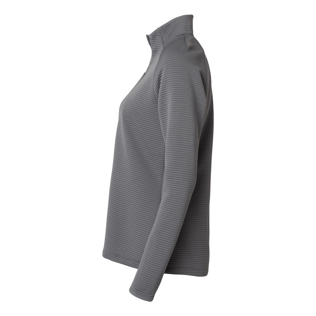 Adidas Women's Grey Five Spacer Quarter-Zip Pullover
