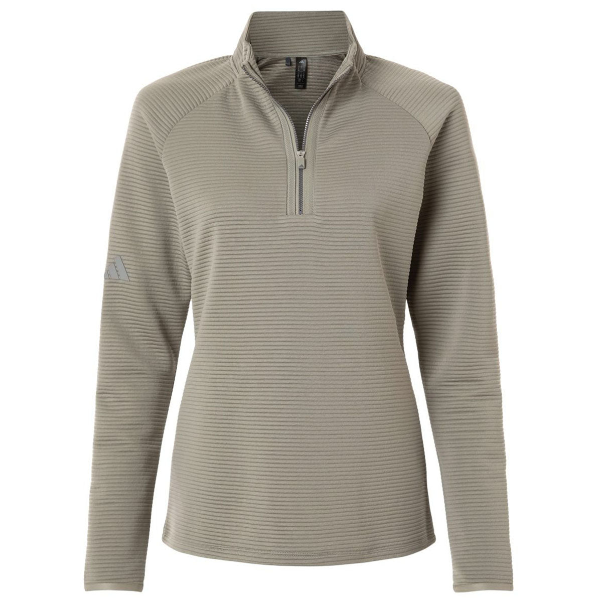 Adidas Women's Silver Pebble Spacer Quarter-Zip Pullover