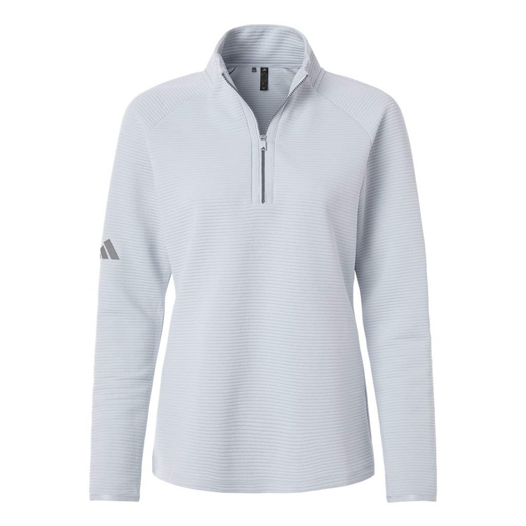 Adidas Women's Halo Blue Spacer Quarter-Zip Pullover