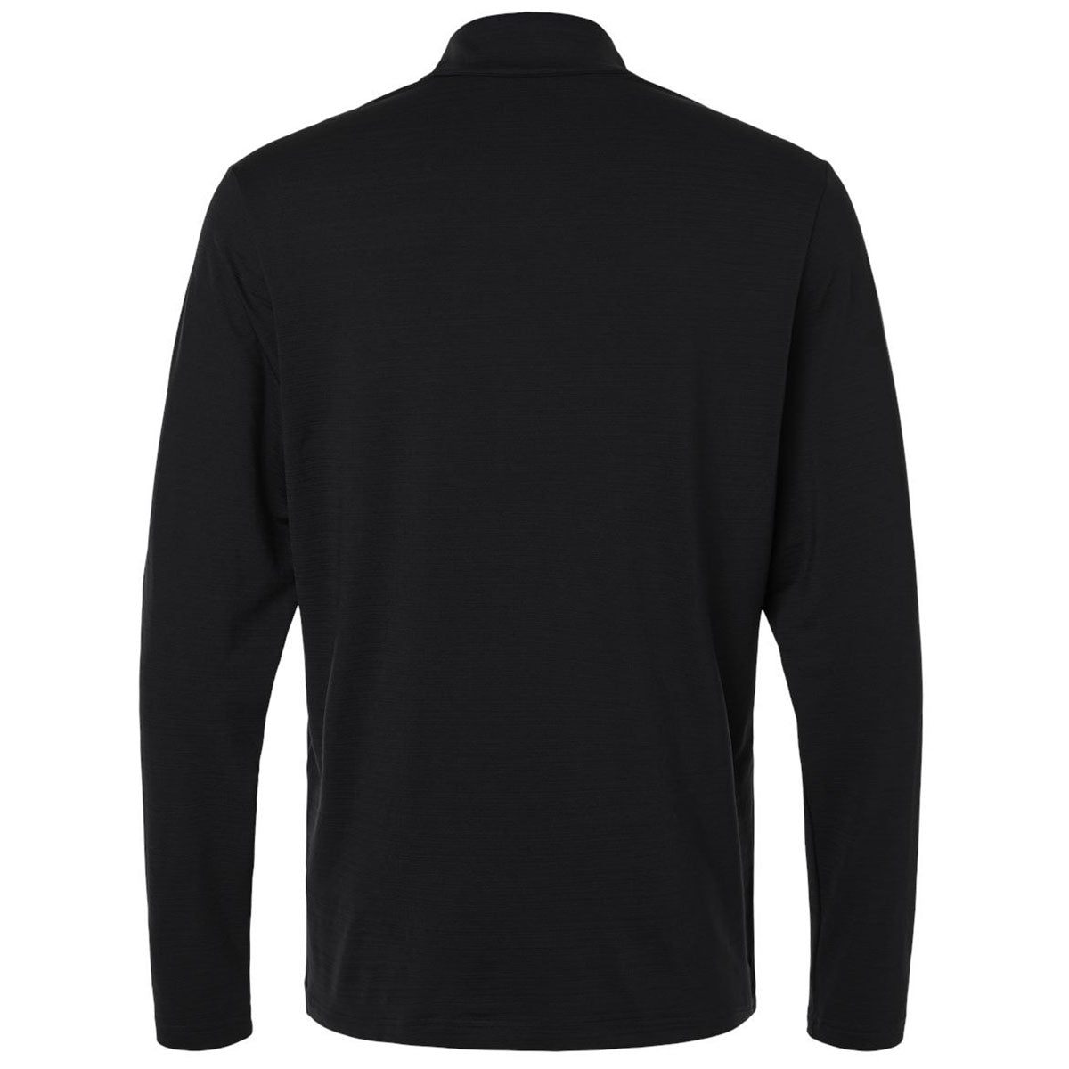 Adidas Men's Black Textured Stripe Quarter-Zip Pullover