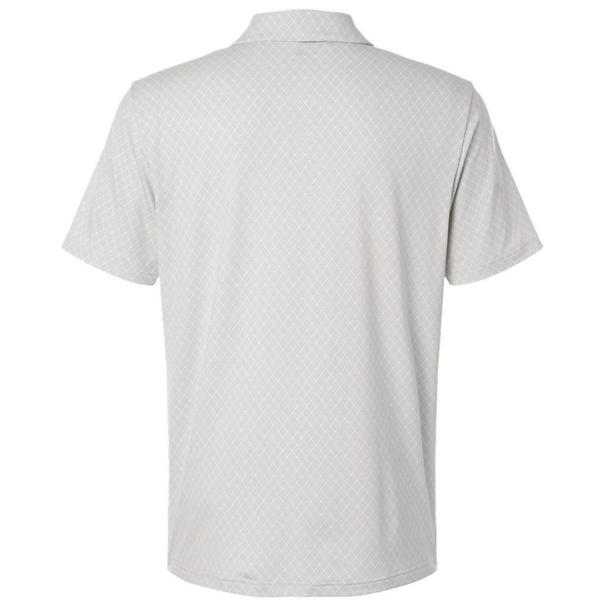Adidas Men's White 4-Way Stretch Printed Polo