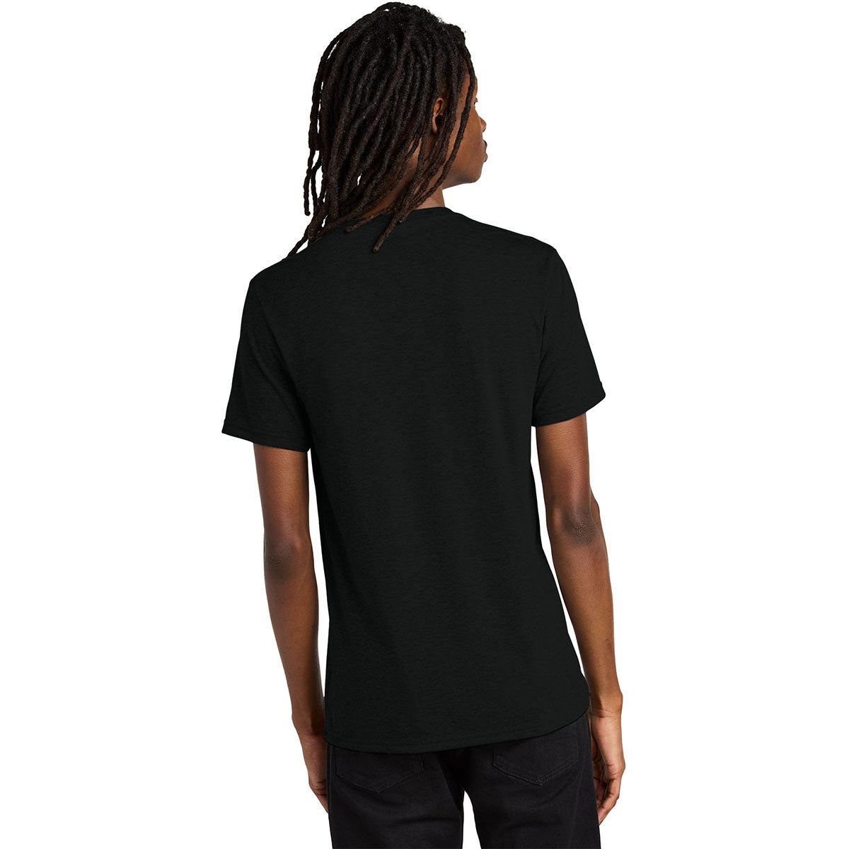 Allmade Unisex Deep Black Tri-Blend V-Neck Tee