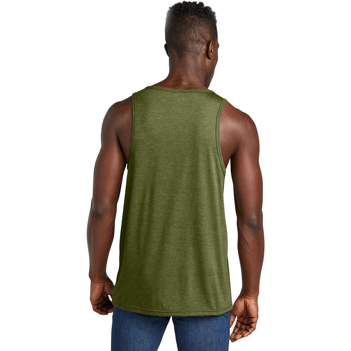 Allmade Unisex Olive You Green Tri-Blend Tank