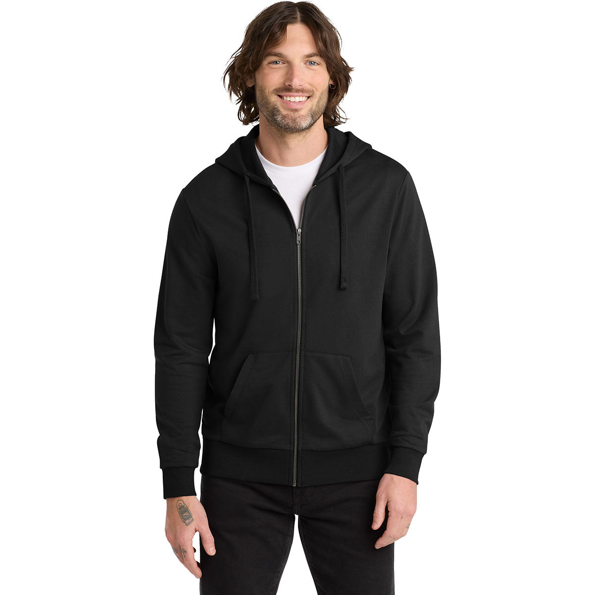 Allmade Unisex Deep Black Organic French Terry Full-Zip Hoodie