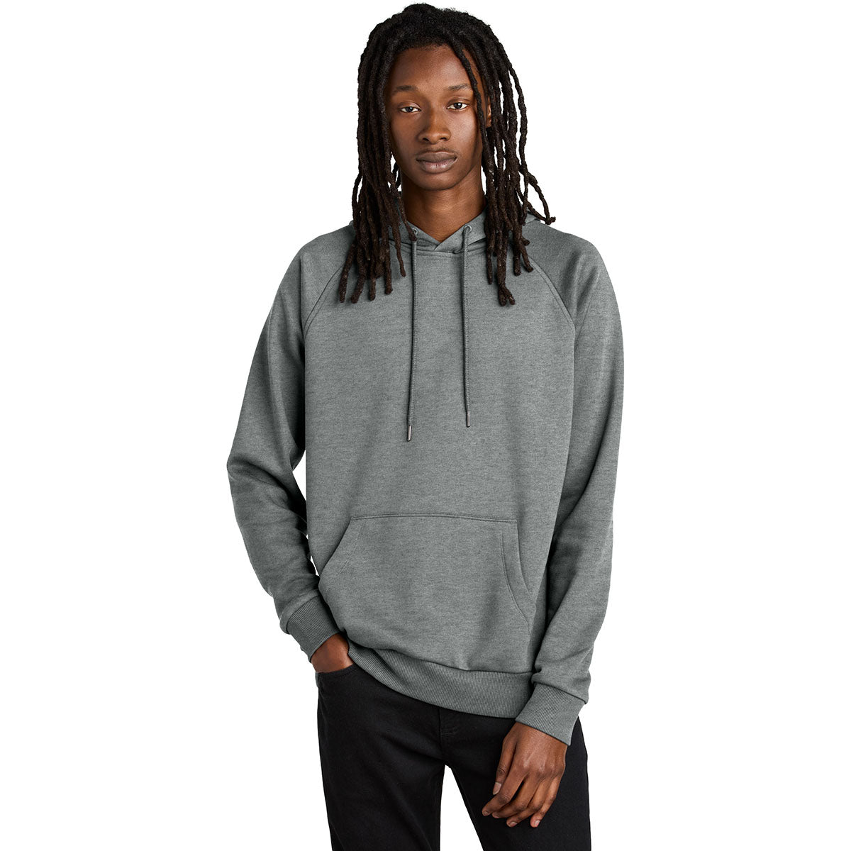 Allmade Unisex Aluminum Grey Heather Organic CVC Fleece Pullover Hoodie