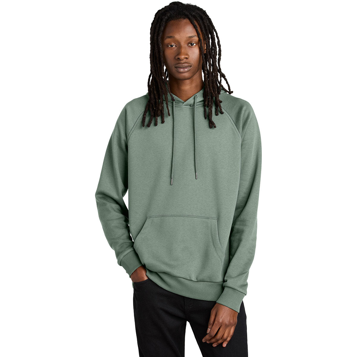 Allmade Unisex Matcha Green Organic CVC Fleece Pullover Hoodie