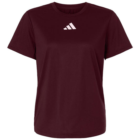 Adidas Women's Team Maroon/White Pregame T-Shirt