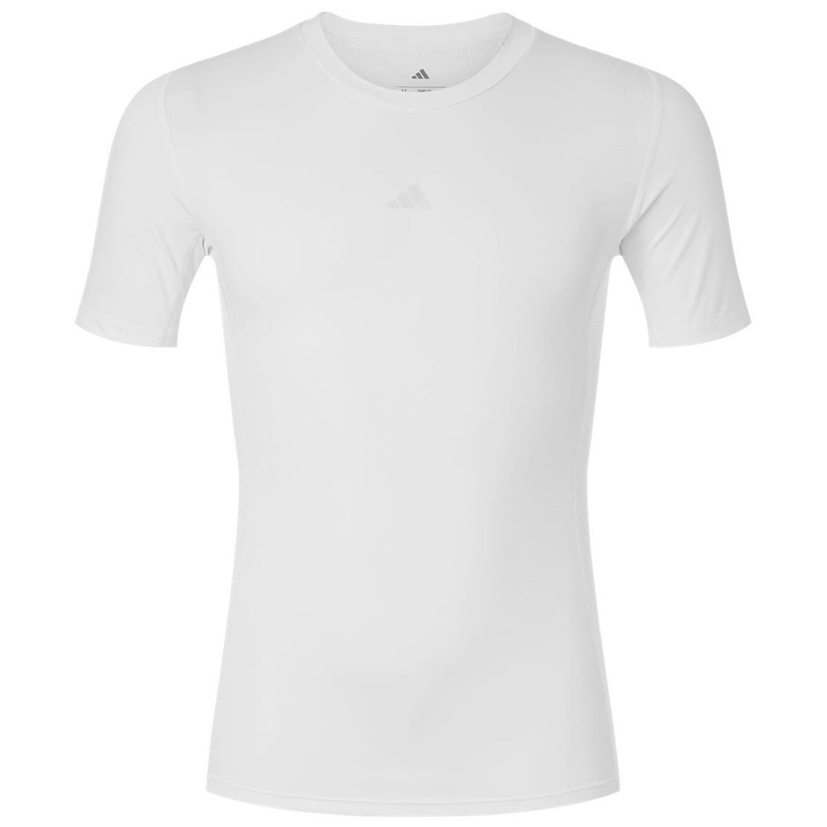 Adidas Men's White Techfit Compression T-Shirt