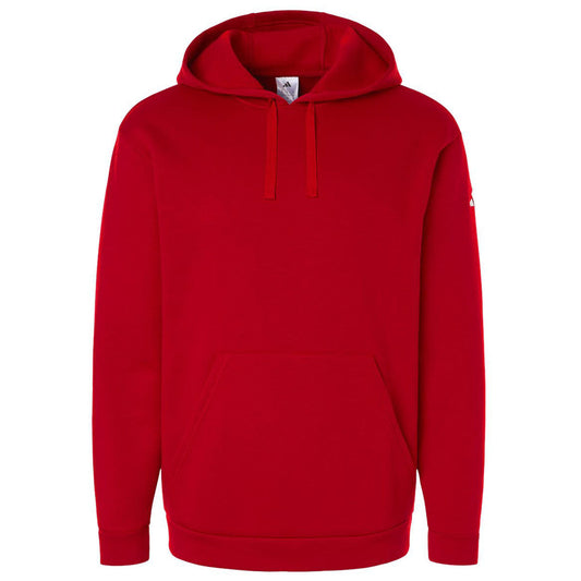 Adidas Men's Team Power Red/White Fleece Hooded Sweatshirt