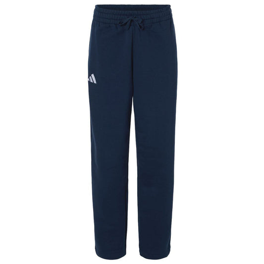 Adidas Women's Team Navy Blue/White Fleece Sweatpants