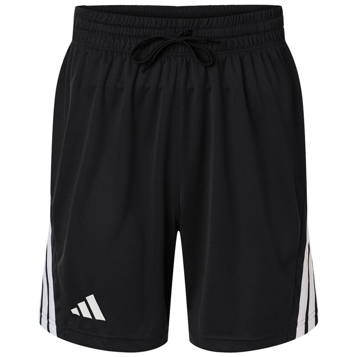 Adidas Men's Black/White 3-Stripes 7" Shorts